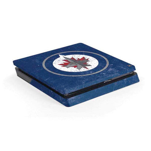 NHL Winnipeg Jets Distressed Logo PlayStation PS4 Skins